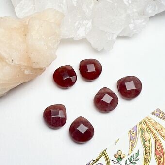 Dyed Jade paired beads