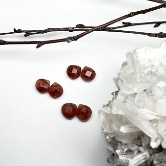 Chocolate Jade Paired Beads