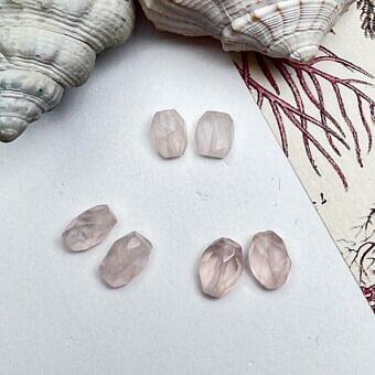 Rose Quartz paired beads