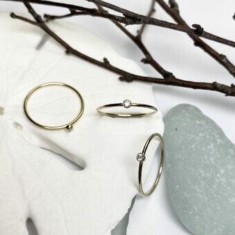 April Clear CZ ring