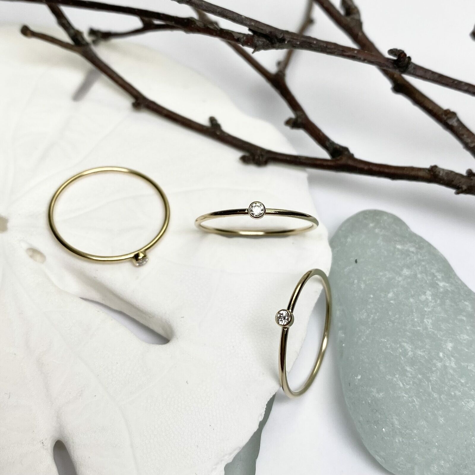April Clear CZ ring