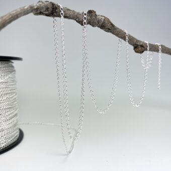 2.60mm Curb Chain By the Meter Sterling Silver .925
