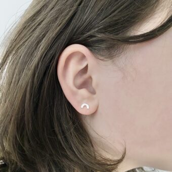 Alternative view of Mini Rainbow Studs Earring Sterling Silver .925