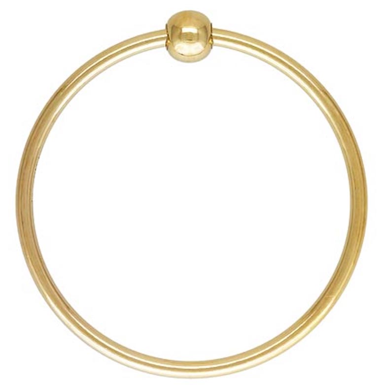 3mm Orbit Ball Fidget Stacking Ring 14kt Gold Filled Size 7 - Image 2