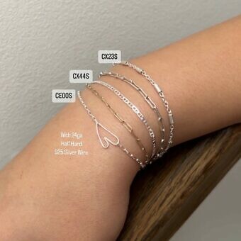 cx23s cx44s ce00s fw10s tube station cable chain by the meter sterling silver 925 dainty oval mariner chain staple rectangle paperclip 24ga round wire 51mm half hard