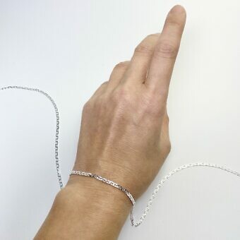 Alternative view of 2.40mm Oval Mariner Chain By the Meter Sterling Silver .925