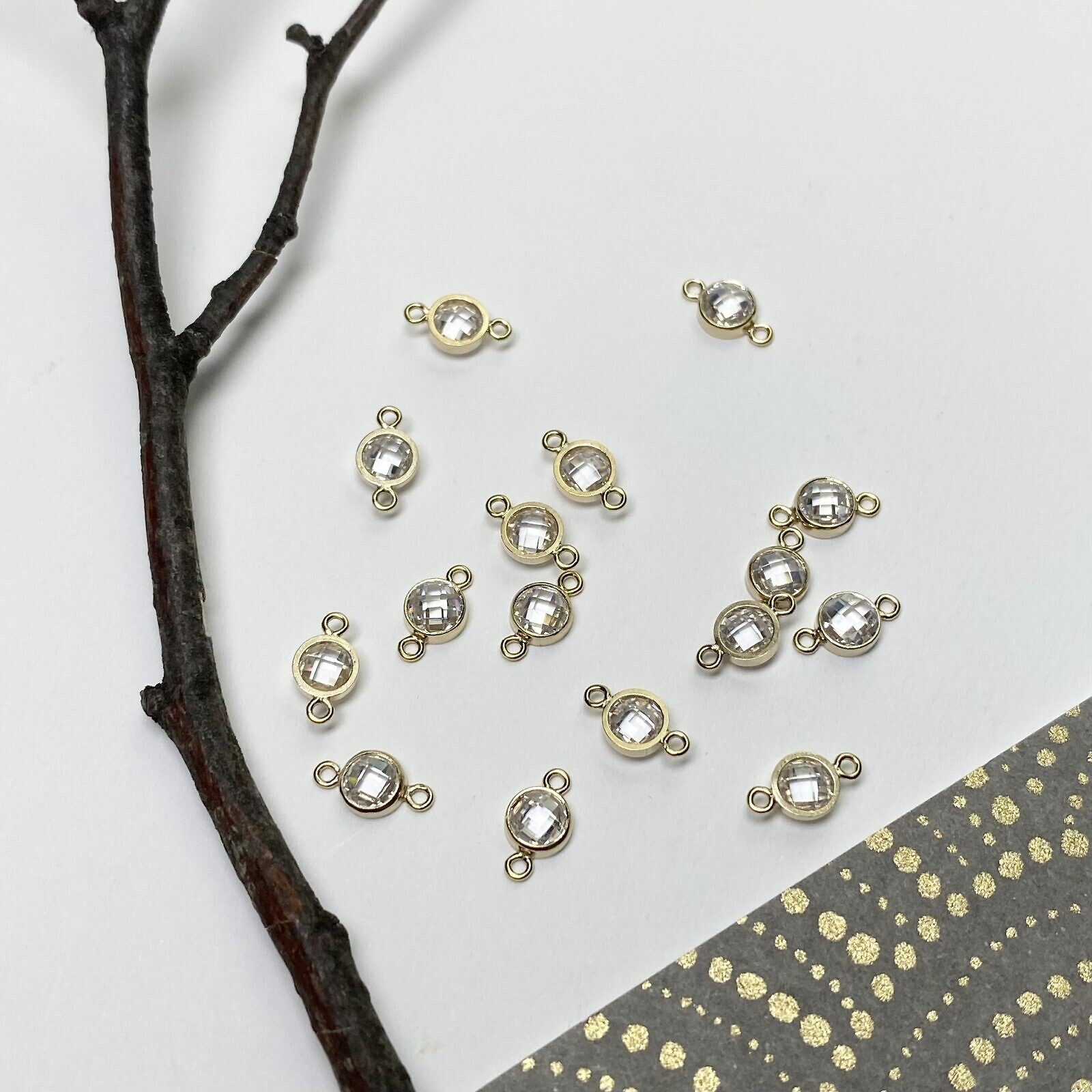 Gold Filled Crystal Connector