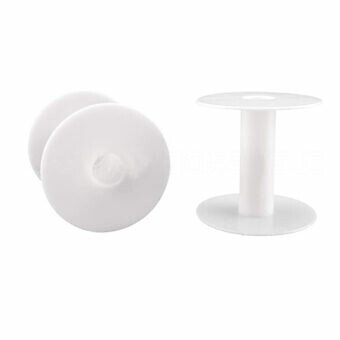 White Plastic Spools - Empty