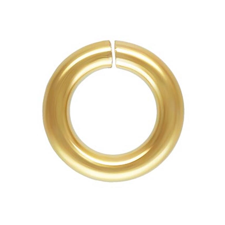 Solid 14kt Gold 2.5mm 24ga Round Open Click & Lock Jump Rings - Image 3