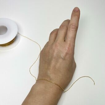Alternative view of 1.05mm French Rope Chain By the Meter 14kt Gold Filled