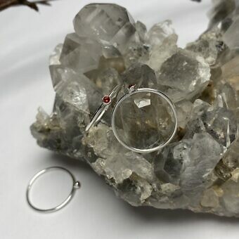 January Round Bezel Ring