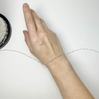 Alternative view of 3.90mm Filigree Heart Chain By the Meter Sterling Silver .925