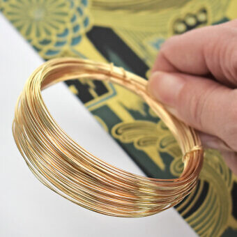 Solid 10kt Gold 22ga Round Wire Half Hard Sold By-the-Inch