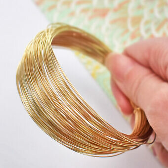Solid 10kt Gold 24ga Round Wire Half Hard Sold By-the-Inch