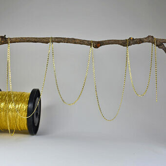 Solid 10kt Gold Oval Mariner Chain By the Inch