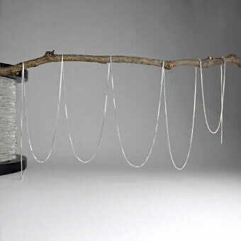 0.86mm Box Chain By the Meter Sterling Silver .925