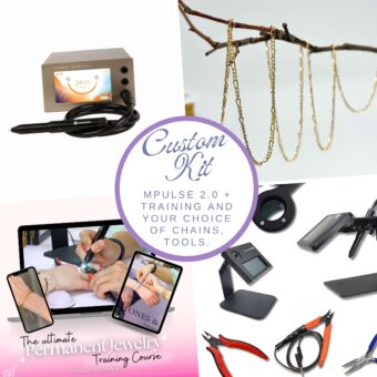 Special! Permanent Jewelry Custom Collections Kit: MPulse 2.0, Online Training, Tools and Chains