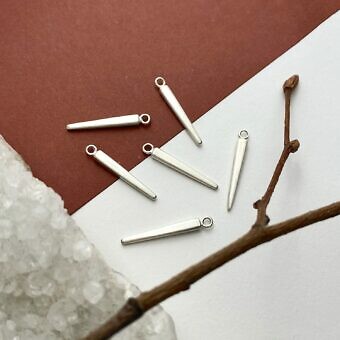 brushed spike pendants