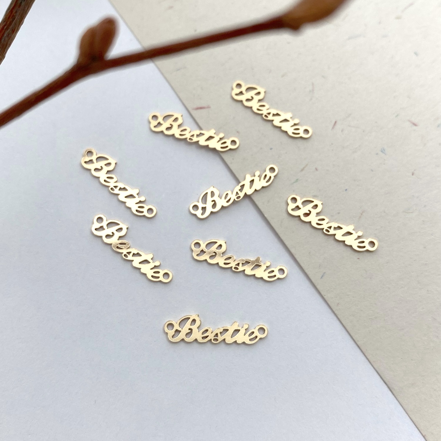 foh8g-bestie-script-14kt-gold-filled-connector-pendant-charm