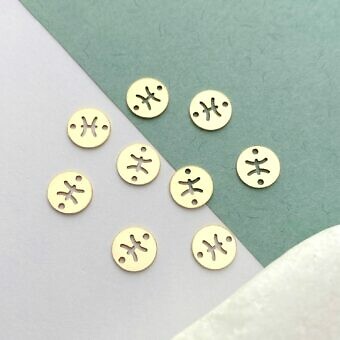 fok1g-pisces-round-disc-zodiac-14kt-gold-filled-connector-pendant-charm