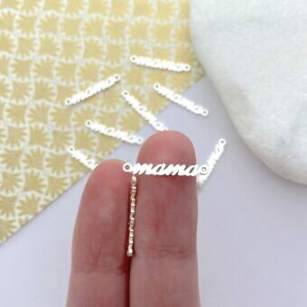 fon0s-mama-script-sterling-silver-925-connector-pendant-charm-hand