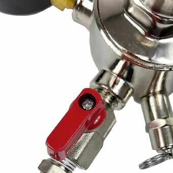 Alternative view of Permanent Jewelry Deluxe Argon Gas Regulator with Dual Gauges