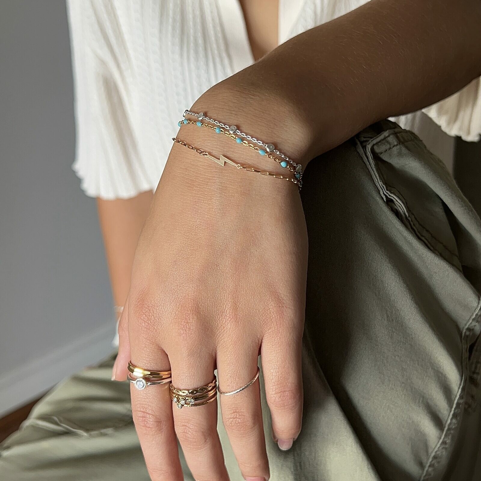 3.20mm Satellite Flat Bead Cable Chain By the Meter Sterling Silver .925 - Image 14
