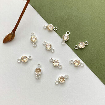 fow2s-3mm-champagne-round-bezel-set-cz-crystal-sterling-silver-925-birthstones-connector-pendant-charm-november