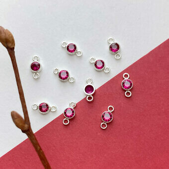 fov8s-3mm-bright-red-round-bezel-set-cz-crystal-sterling-silver-925-birthstones-connector-pendant-charm-july