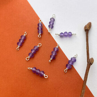 md43s-3mm-triple-amethyst-birthstone-sterling-silver-connectors-pendants-charms-february