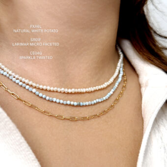 Alternative view of 2.50mm Larimar Micro Faceted Round Beads