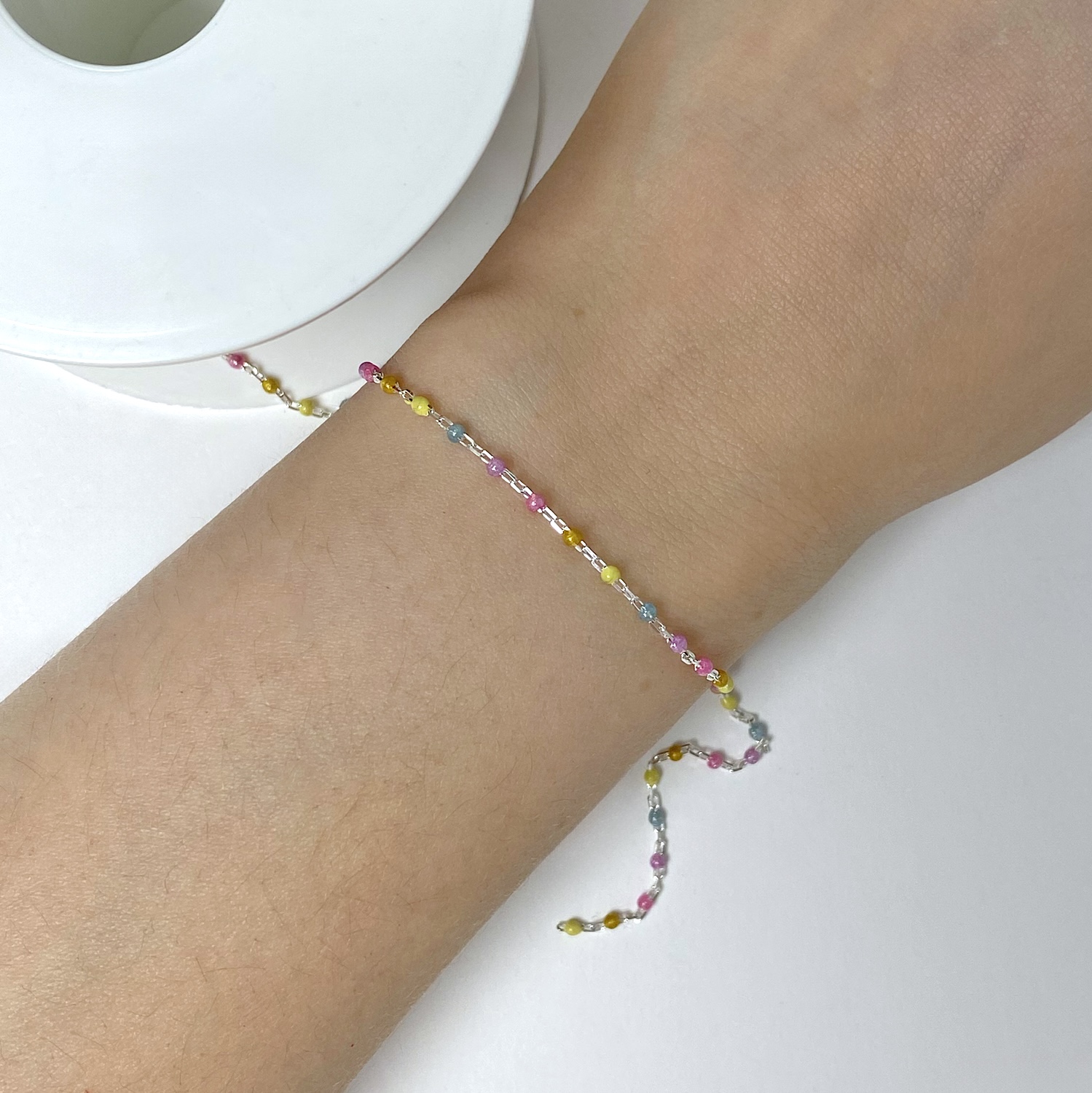 cy36s-retro-candy-enamel-cable-flat-chain-by-the-meter-sterling-silver-925-hand