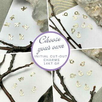 Alphabet Initial Charms in 14kt Gold Filled Custom Collections