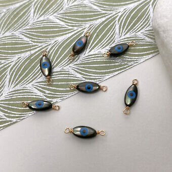 foauo-rgf-8x4mm-black-evil-eye-marquise-mother-of-pearl-in-14kt-rose-gold-filled-connectors-pendants-charms