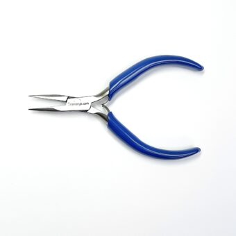 Alternative view of Fine Chain Nose Pliers Stones and Findings - Short Blue Handle