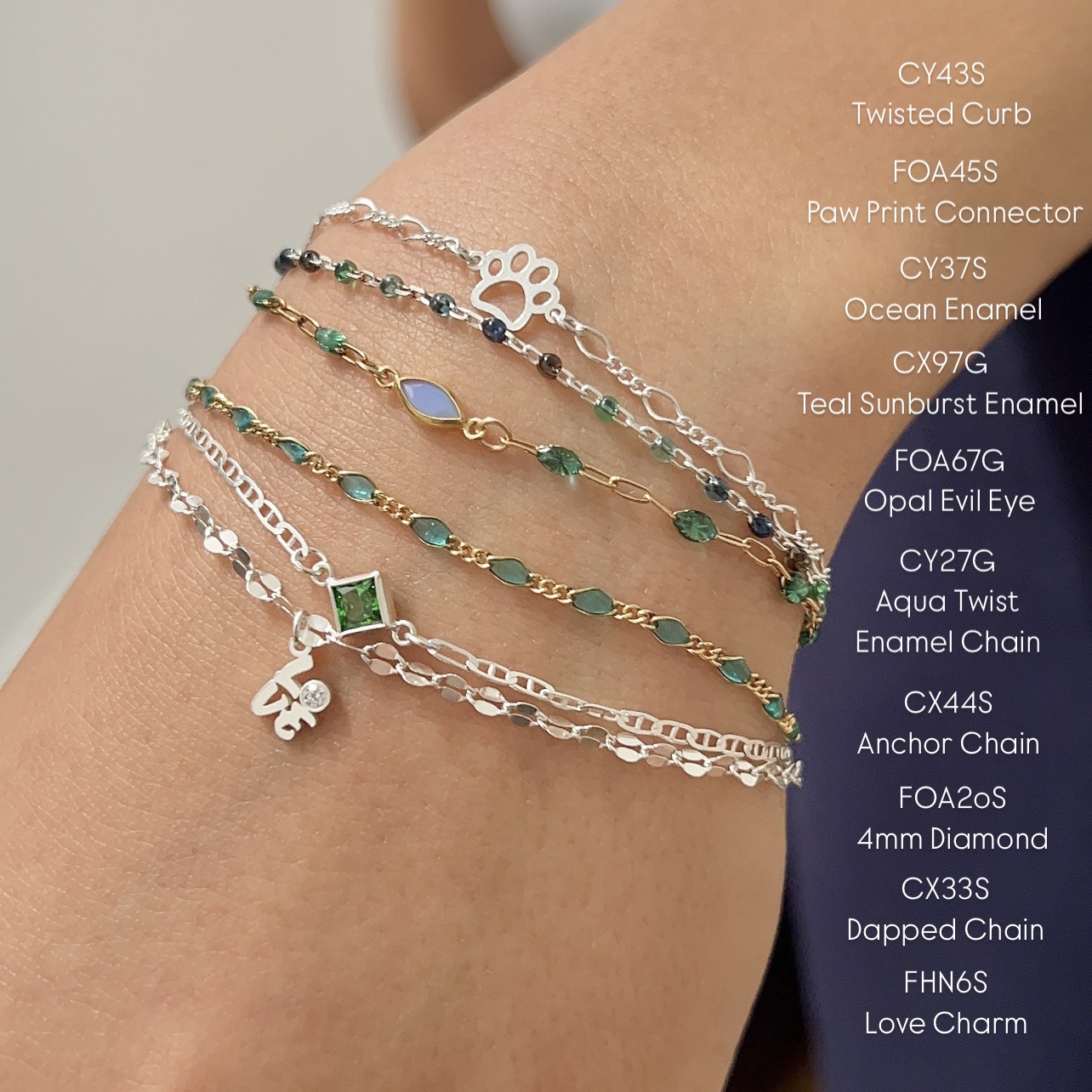 2.40mm Half Flat Dapped Oval Chain By the Meter Sterling Silver .925 - Image 6