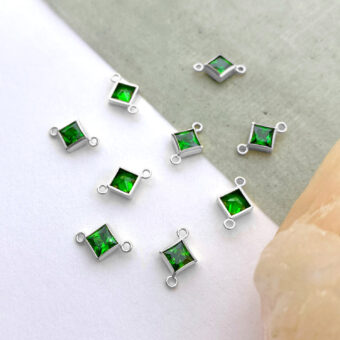 foa20s-4mm-dark-green-diamond-bezel-set-cz-crystal-sterling-silver-925-birthstones-connector-pendant-charm-may