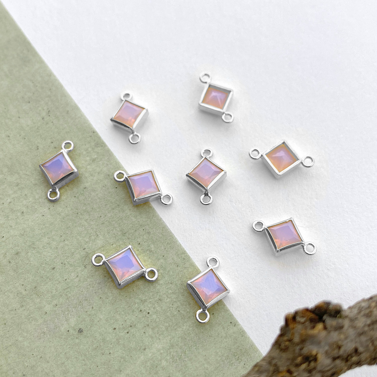 foa30s-4mm-pink-rainbow-fire-opal-synthetic-diamond-bezel-set-sterling-silver-925-connector-pendant-charm