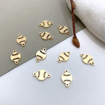foa39g-baseball-round-disc-14kt-gold-filled-connector-pendant-charm