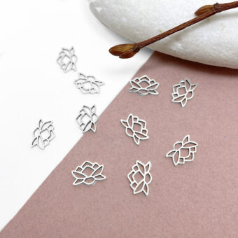 foa42s-mini-lotus-pond-flower-sterling-silver-925-amoracast-connectors-pendants-charms