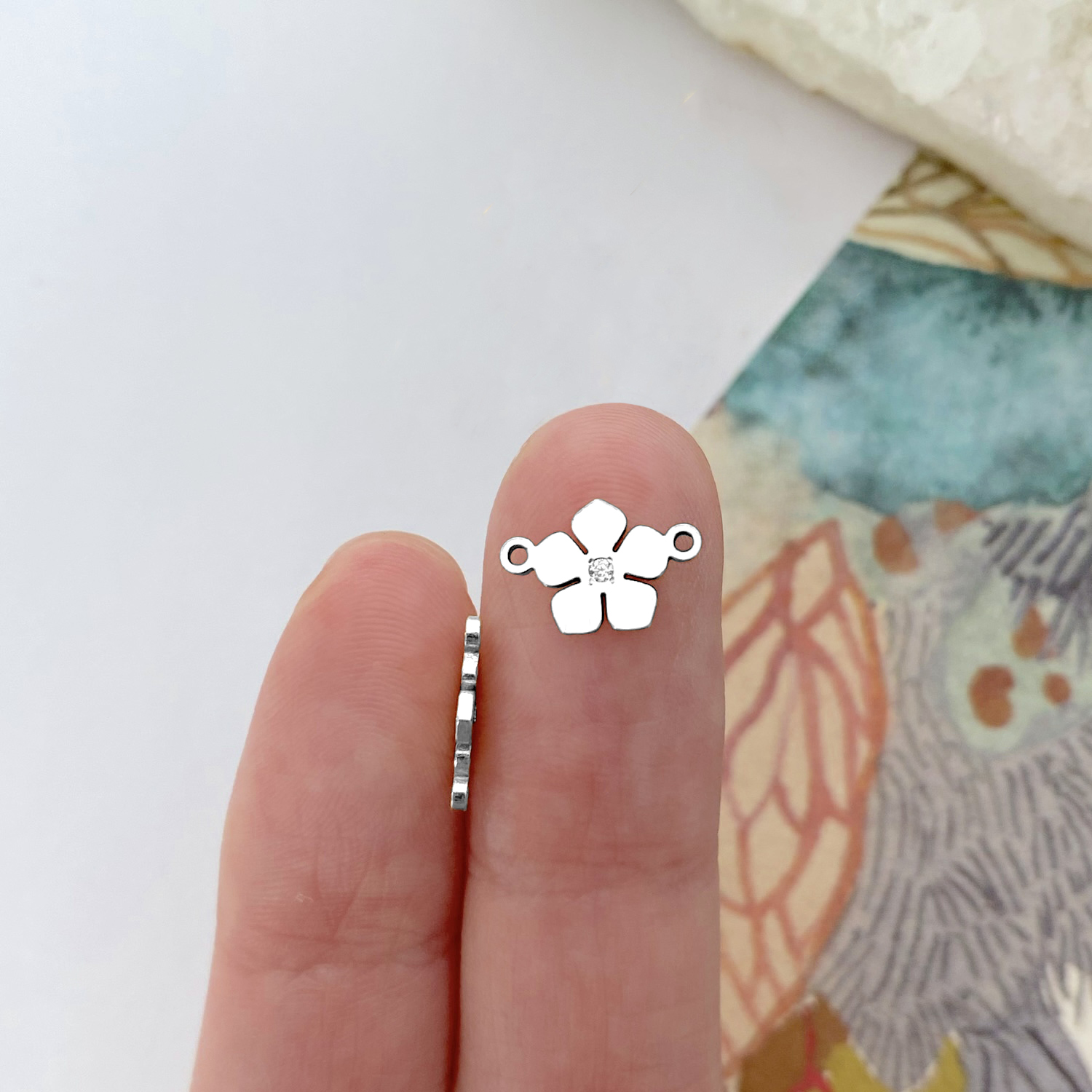 foh0s-flower-with-cz-sterling-silver-925-connectors-pendants-charms-hand