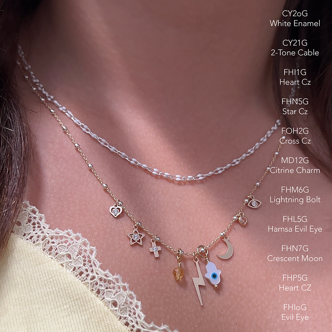Citrine Mini Drop Birthstone 14kt Gold Filled - Pendants Charms (November) - Image 4