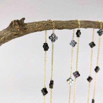 smp-cy67g-7-sample-chain-6mm-black-clover-flower-mother-of-pearl-cable-oval-14kt-gold-filled-closer