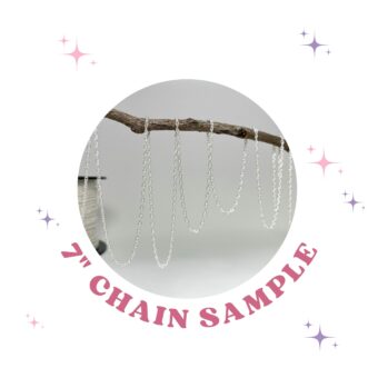 7 Inches Sample 1.95mm French Twist Rope Chain Sterling Silver .925