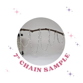 7 Inches Sample 4.80mm Hammered 3:1 Figaro Chain Sterling Silver .925