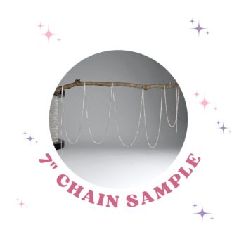 7 Inches Sample 0.86mm Box Chain Sterling Silver .925