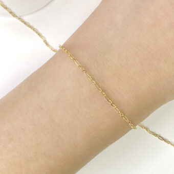 Alternative view of 1.60mm 3:1 Paperclip Cable Chain By the Meter 14kt Gold Filled