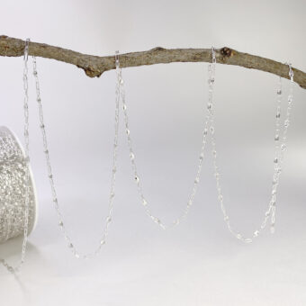 2.30mm clear enamel paperclip chain