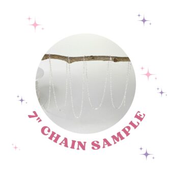 7 Inches Sample 1.60mm Paperclip 3:1 Long Short Cable Chain Sterling Silver .925