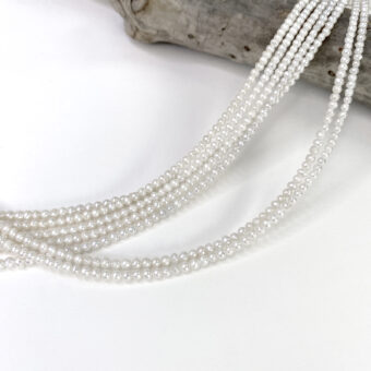 2.5x3mm Natural White Potato Freshwater Pearls Beads
